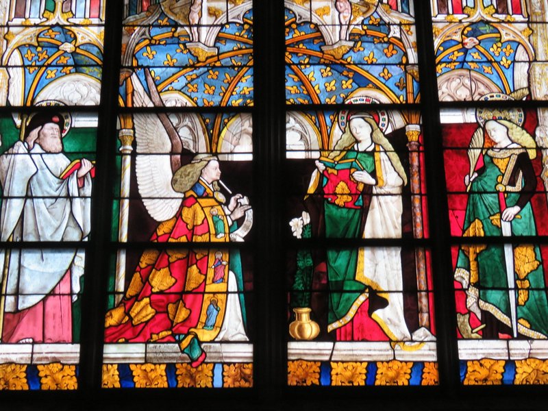Stained glass windows at Bourges Cathedral