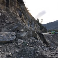 Road closure Tierradentro