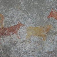 Rock art at Bambata Cave, Matobo Hills