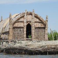Reed hut in the Marshes