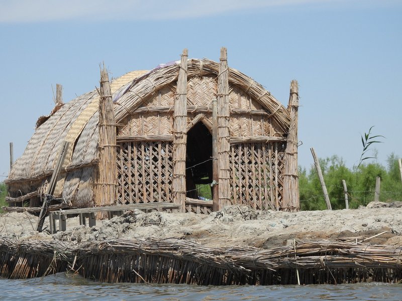 Reed hut in the Marshes