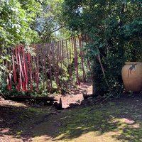 Gate to sacred area of Kaya Kauma
