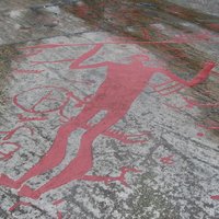 Odin figure at Litsleby