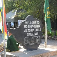 Plaque Victoria Falls Zimbabwe side