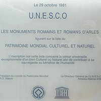 Perspex plaque of Arles