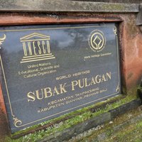 Bali Subak Pulagan plaque Kyle