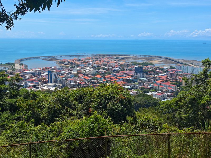 Casco Viejo and Cinta Costera 3, as seen from Cerro Ancón