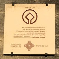 Plaque of Cathédral Notre-Dame in Reims