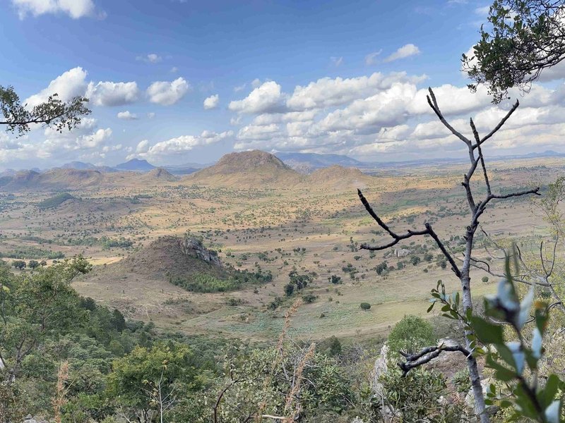 Chongoni rock art Mphunzi Hills view