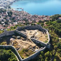 Samuel's Fortress overlooking Ohrid Town - North Macedonia