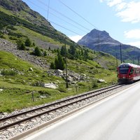 Train to the Bernina pass