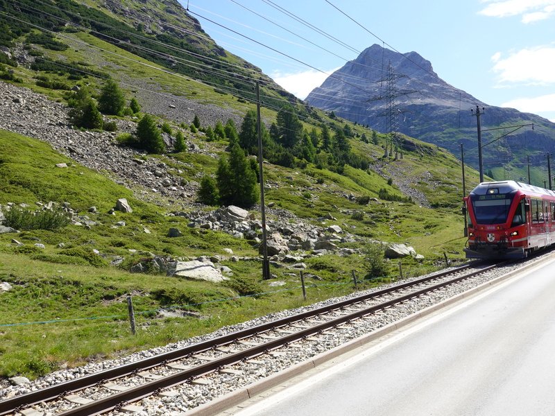 Train to the Bernina pass