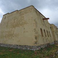 Talgar ancient ruins, reconstructed town gate