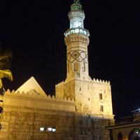 Minaret of Qaitbay, Night