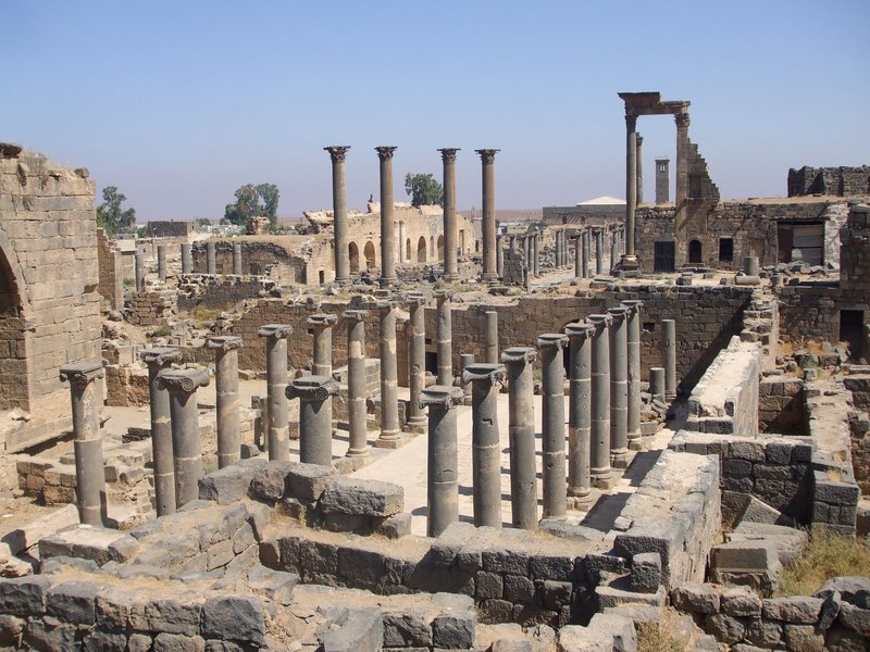 Ruins of the Roman Baths in Bosra, 2009
