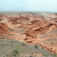 Cretaceous Dinosaur Fossil Sites in Mongolian Gobi