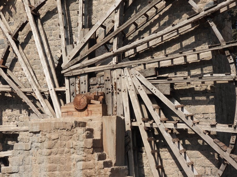Waterwheels of Hama close-up