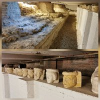 Roman Temple remains under Grote Kerk in Elst