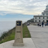 Fisterra, the final marker at km 0.000