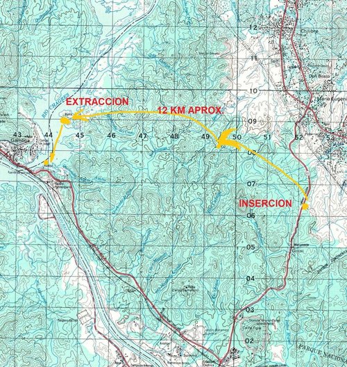 Route of the 12km hike