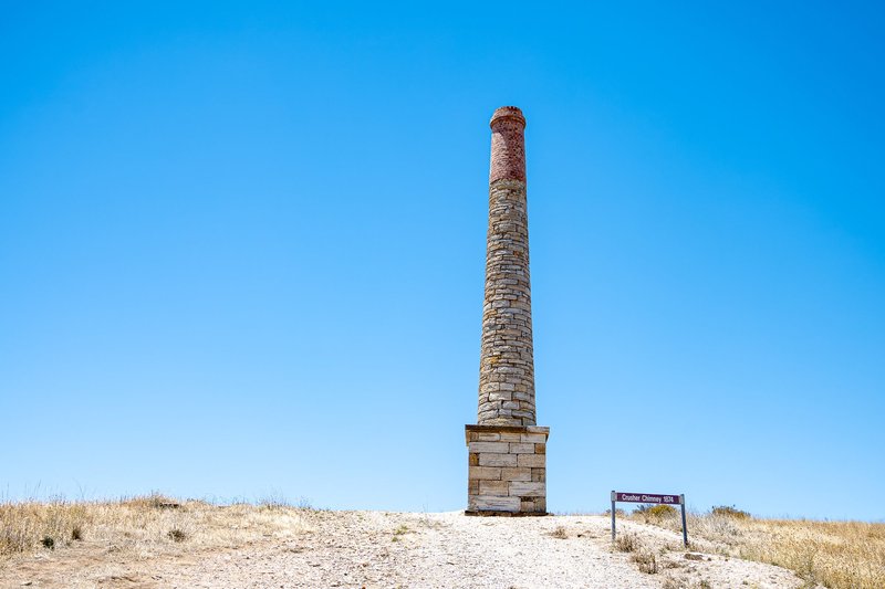 One of the chimneys still standing in Burra
