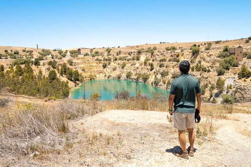 View of the open cut mine