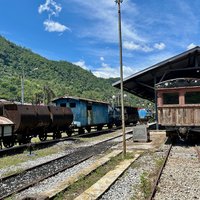 Old Trains at Sawahlunto Station