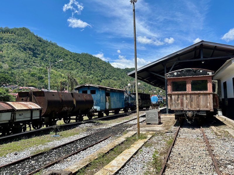 Old Trains at Sawahlunto Station