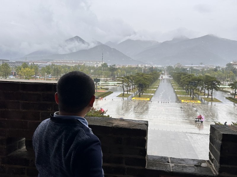 View of Taishan from Dai Miao