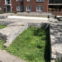 Limes at Berg en Dal, fake ruins of Porta Romana