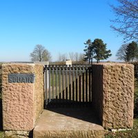 Entrance to the German cemetery of la Crouée