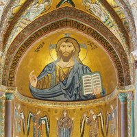 Christ Pantocrator at the duomo of Cefalu