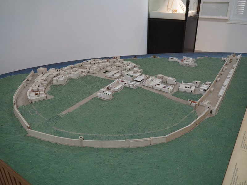 The model of the ancient city