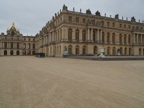 Rear facade of the Palace of Versailles