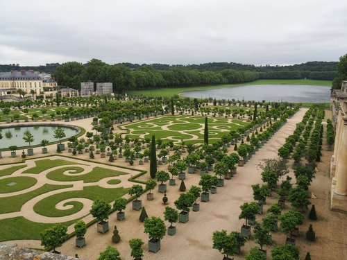 The "Orangerie" gardens