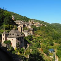 The village of Conques-en-Velay