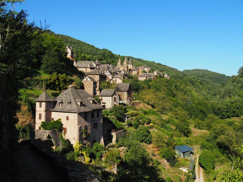 The village of Conques-en-Velay