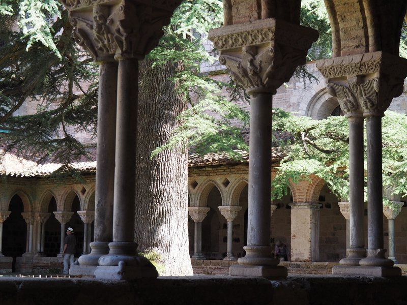 The cloister of the abbey church of Moissac