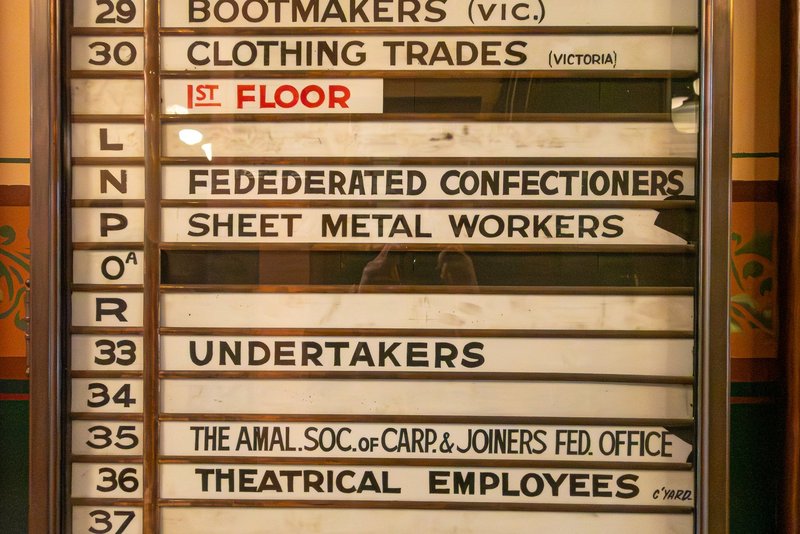 Historic directory board