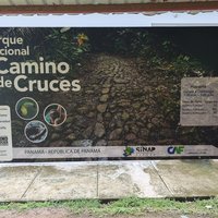 PN Camino de Cruces, info board at the entrance to the park