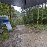 Path closed due to floodings