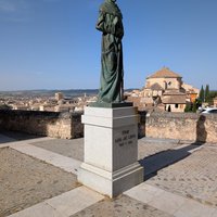 Cuenca with statue of Fray Luis de Leon by Rick Ohm