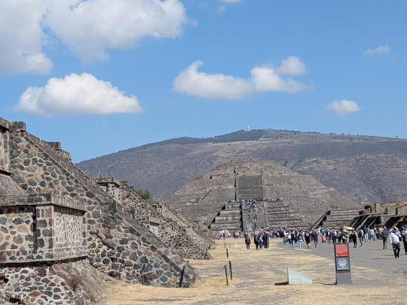 Temple of the Moon at the end of the Avenue of the Dead, Teotihuacan
