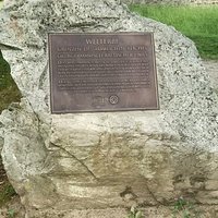 Frontiers of Roman Empire: plaque in front of Castra of Saalburg