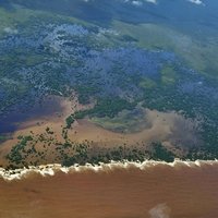 Shell Beach from the air