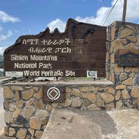 Simien National Park plaque