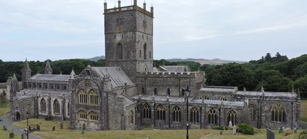 St Davids close  + Bishops' palace