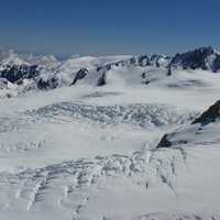 Smaller glaciers feeding into Fox Glacier