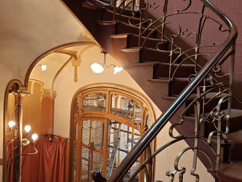 The stairs inside Victor Horta's house/office