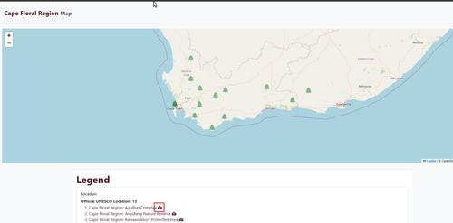 From the full screen map you can navigate to google for each location.